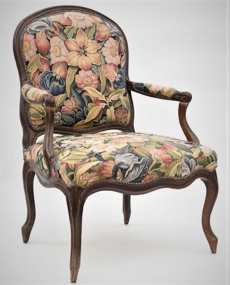 A Louis XV Fauteuil Armchair